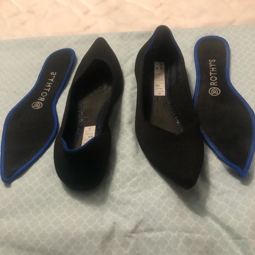EUC Rothy’s The Point Flats Wore 2 Times Need Bigger Size Awesome Shoes🥿🥿🥿 - Picture 4 of 7